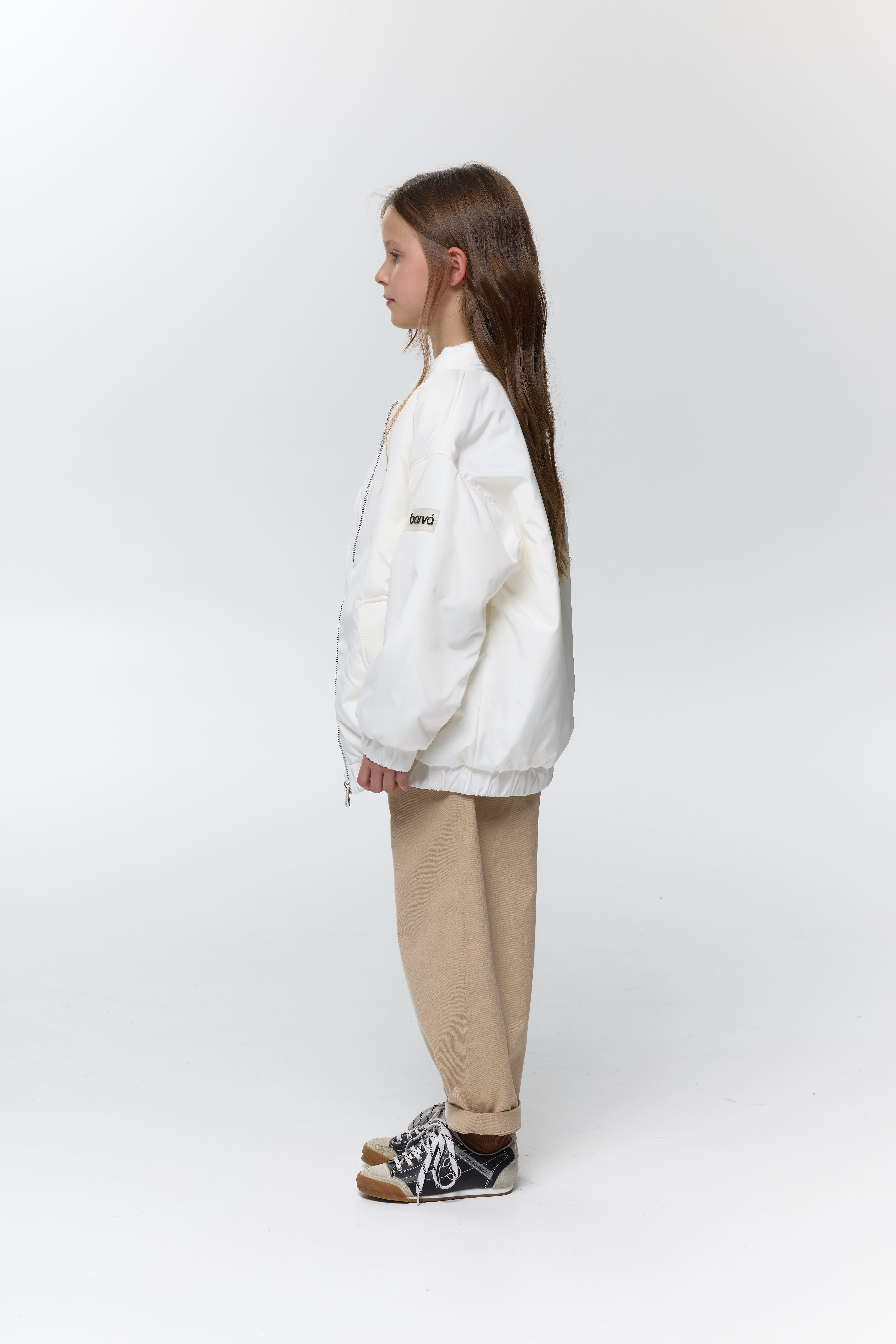 Бомбер куртка білий unisex